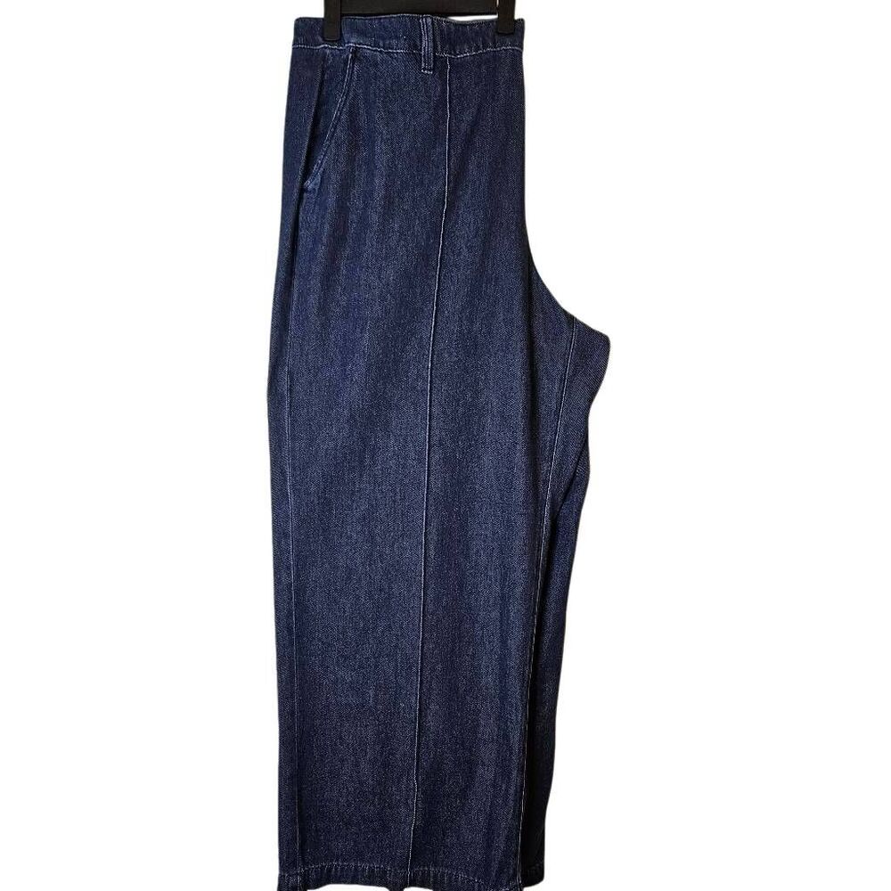 Lane Bryant cotton wide leg mid rise jeans. Size20  #818